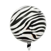 Balao metalizado 18 polegadas 1 un zebra - Ponto das Festas