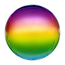 Balão Metalizado 20" Esfera Degradê Arco-íris - Mundo Bizarro