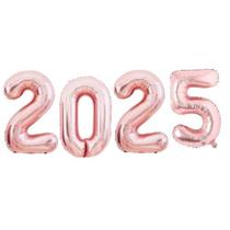 Balão Metalizado 2025 Com Canudo 81cm Yoss