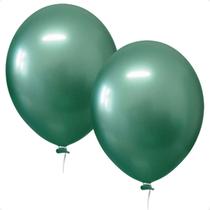 Balão Metalizado ''5 Verde Happy Day - 50 Unidades