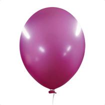 Balão Metalizado 9'' Fucsia Happy Day - 25 Unidades