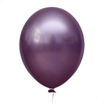 Balão Metalizado 9'' Lilas Happy Day - 25 Unidades Balão Metalizado 9'' Lilas Happy Day - 25 Unidades