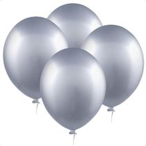 Balão Metalizado 9'' Natural Happy Day - 100 Unidades