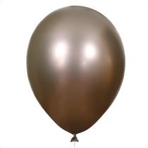 Balão Metalizado 9'' Trufa Happy Day - 25 Unidades