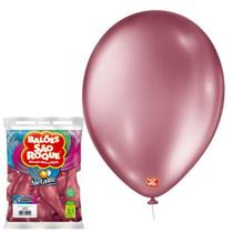 Balão Metalizado Bexiga Aniversário Festa Cores nº9 c/ 25und