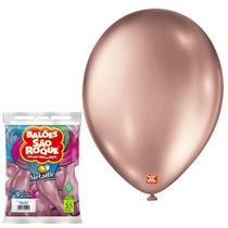 Balão Metalizado Bexiga Aniversário Festa Cores nº9 c/ 25und