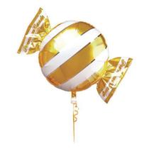 Balão Metalizado Candy Premium Ouro 18" / 45 cm - Cromus Balão Metalizado Candy Premium Ouro 18" / 45 cm - Cromus