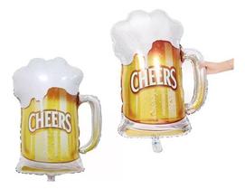Balão Metalizado Caneca De Chopp 53x70cm 01 Un. Festa Boteco Balão Metalizado Caneca De Chopp 53x70cm 01 Un. Festa Boteco