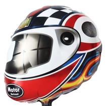 Balao Metalizado Capacete Hot Wheels Carros Festa Decoraçao Balao Metalizado Capacete Hot Wheels Carros Festa Decoraçao