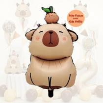 Balão Metalizado Capivara Sentada- 53 x 34 cm - Animare - Valor Unitário