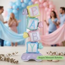 Balão Metalizado Chá de Bebê Revelação Cubo Baby 155 cm x 57 cm Animare Valor Unitário Balão Metalizado Chá de Bebê Revelação Cubo Baby 155 cm x 57 cm Animare Valor Unitário