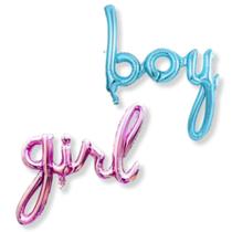 Balão Metalizado Chá Revelação Boy Girl Festa Decoração