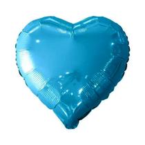 Balão Metalizado Coração Azul Tiffany - 18 Polegadas