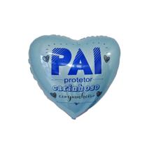 Balão Metalizado Coração Dia Dos Pais Comemoração Decoração