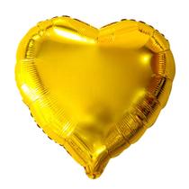 Balão Metalizado Coração Dourado - 20 Polegadas Balão Metalizado Coração Dourado - 20 Polegadas