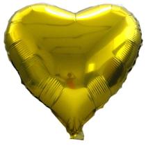 Balão Metalizado Coração Festa Namorados 60Cm Cores Diversas