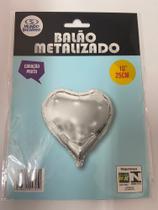 Balão metalizado coração