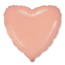 Balão Metalizado Coração Pastel Light Orange 20” (50cm)