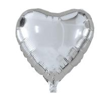 BALÃO METALIZADO CORAÇÃO - PRATA - 45 CM - 1 unidade BALÃO METALIZADO CORAÇÃO - PRATA - 45 CM - 1 unidade