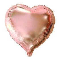 Balão Metalizado Coração Rose 10" (25cm) - Mundo Bizarro