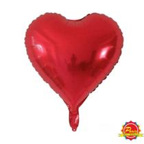 Balão Metalizado Coração Vermelho 10 polegadas 1un