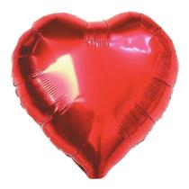 Balão Metalizado Coração Vermelho - 80cm