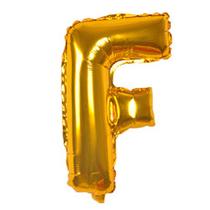 Balão Metalizado de Letra Dourada - 1 metro