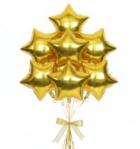 Balão Metalizado Decoração Festa Estrela Dourado 18" Aniver Balão Metalizado Decoração Festa Estrela Dourado 18" Aniver