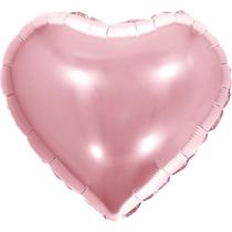 Balão Metalizado Decorado Coração Rose 45CM Pacote com 06 Balão Metalizado Decorado Coração Rose 45CM Pacote com 06