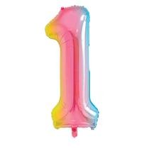 Balão Metalizado Degradê Colorido para Aníversário Festa Casamentose Mêsversáio Tamanho 101 cm un