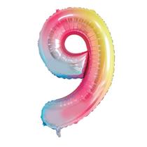 Balão Metalizado Degradê Colorido para Aníversário Festa Casamentose Mêsversáio Tamanho 101 cm un