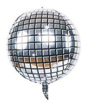 Balão Metalizado Discoteca Globo Espelhado 56cm Balão Metalizado Discoteca Globo Espelhado 56cm