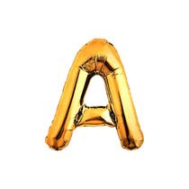 Balão Metalizado Dourado Letra Decoração Festa 55 cm