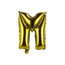 Balão Metalizado Dourado Letra Decoração Festa 55 cm