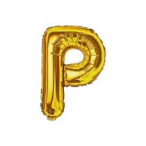 Balão Metalizado Dourado Letra Decoração Festa 55 cm
