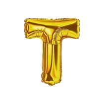 Balão Metalizado Dourado Letra Decoração Festa 55 cm Balão Metalizado Dourado Letra Decoração Festa 55 cm