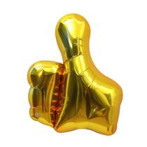 Balão Metalizado Dourado Thumbs Up 70x65cm Decoração de festa Balão Metalizado Dourado Thumbs Up 70x65cm Decoração de festa