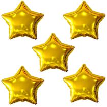 Balão Metalizado Estrela 45cm 5unds, Várias Cores, Balão Estrela Metalizada Dourado 18 Polegadas, Balões Metalizados Balão Metalizado Estrela 45cm 5unds, Várias Cores, Balão Estrela Metalizada Dourado 18 Polegadas, Balões Metalizados
