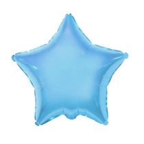 Balão Metalizado Estrela Azul Neon - 18 Polegadas