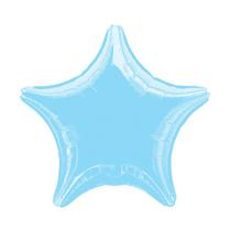 Balão Metalizado Estrela Azul Pastel - 18 Polegadas