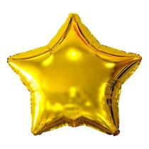 Balão Metalizado Estrela Ouro - 20 Polegadas - Mundo Bizarro