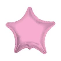 Balão Metalizado Estrela Rosa - 18 Polegadas