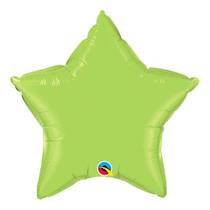 Balão metalizado estrela verde lima 20 polegadas solta qualatex 76231