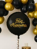 Balão Metalizado Feliz Aniversario 45cm Festa Decoração Balão Metalizado Feliz Aniversario 45cm Festa Decoração