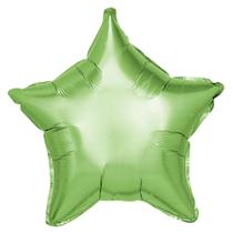 Balão Metalizado Festas Estrela Verde Claro 45 cm para Decoração de Festas Aniversário e Eventos Un