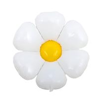 Balão Metalizado Flor Branco - 28 Polegadas