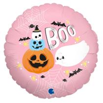 Balão Metalizado Halloween Boo - 18” (46 cm) Balão Metalizado Halloween Boo - 18” (46 cm)