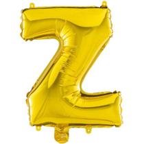 Balão Metalizado Letra Z Dourado 40cm Balão Metalizado Letra Z Dourado 40cm
