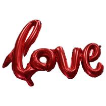 Balao Metalizado Love Faixa Festa Decoração Casamento Declaração Amor Surpresa Inflavel