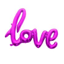 Balão Metalizado Love Pink - 26 Polegadas